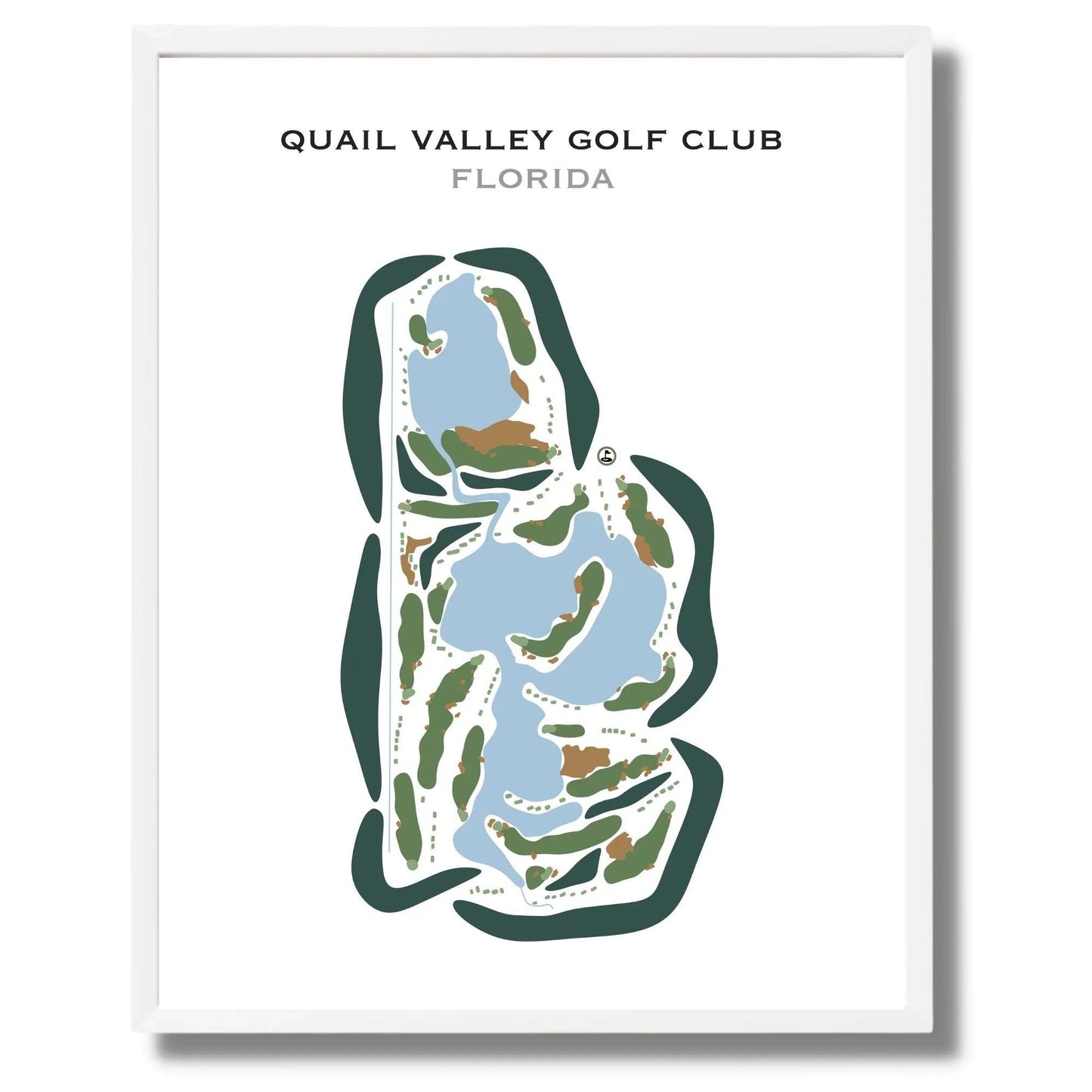 Quail Valley Golf Club, Florida - Printed Golf Courses