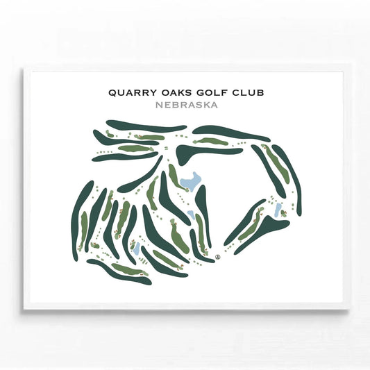 Quarry Oaks Golf Club, Nebraska - Printed Golf Course
