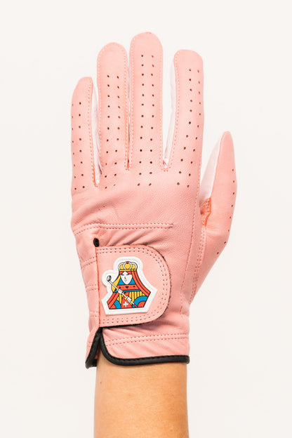 Golf Glove Pink Queen of Clubs