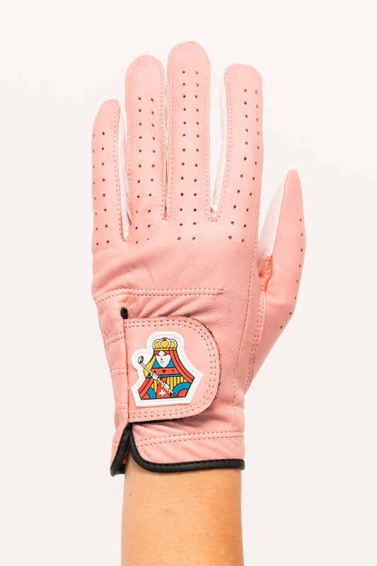 Golf Glove Pink Queen of Clubs