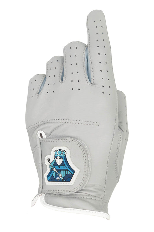 Golf Glove Grey Queen of Clubs