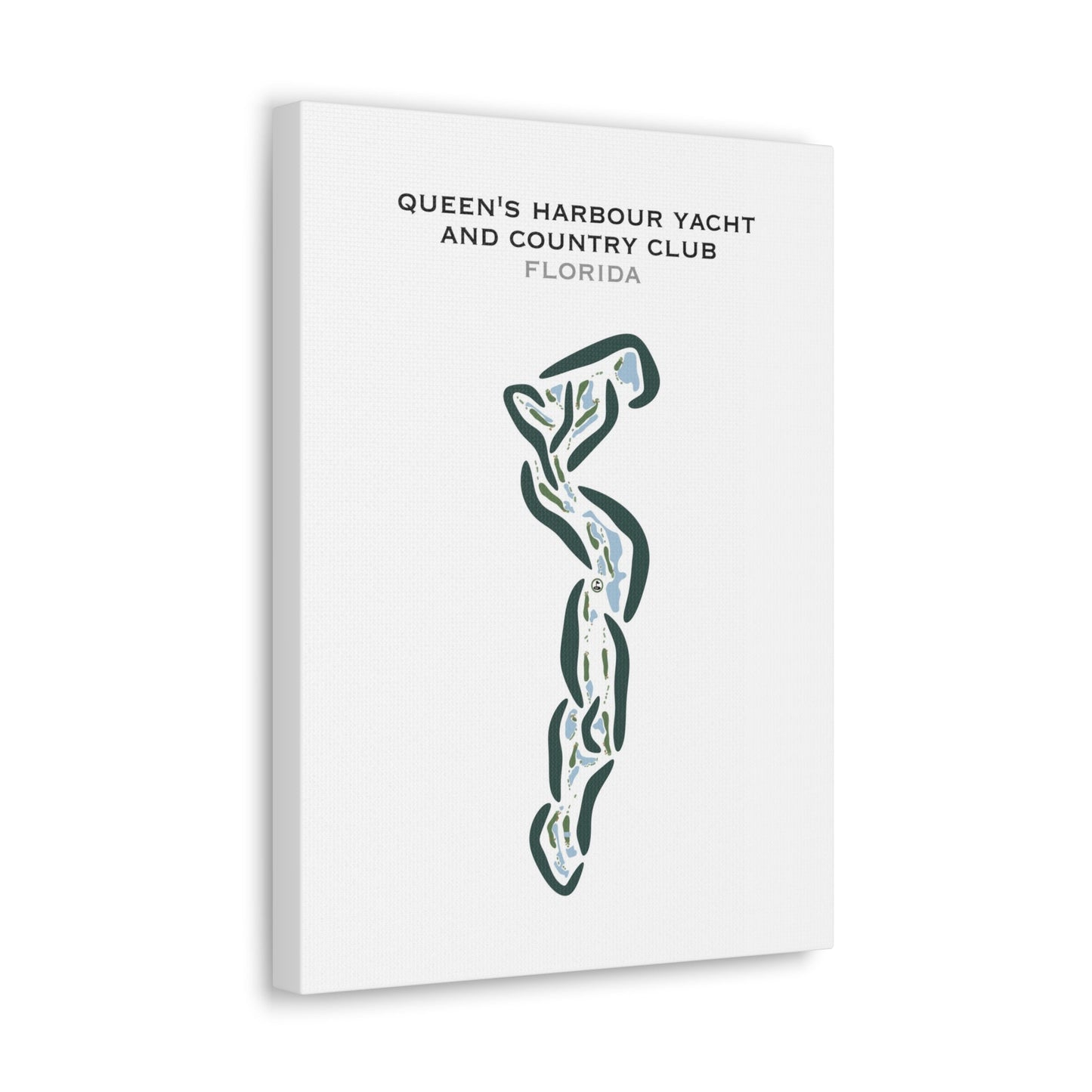 Queen's Harbour Yacht & Country Club, Florida - Printed Golf Courses