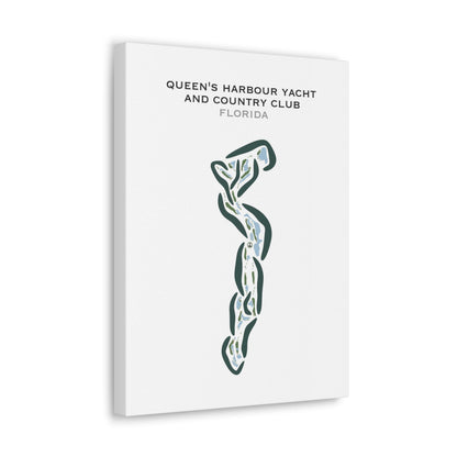 Queen's Harbour Yacht & Country Club, Florida - Printed Golf Courses