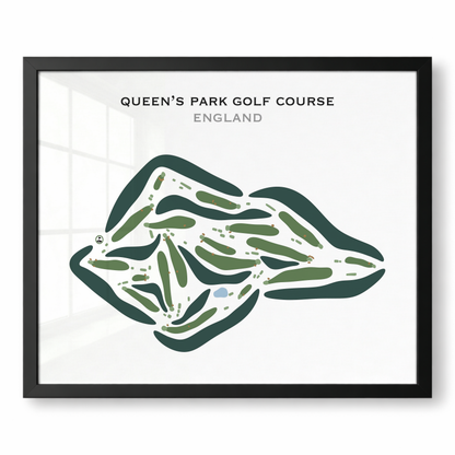 Queens Park Golf Course, England - Printed Golf Courses