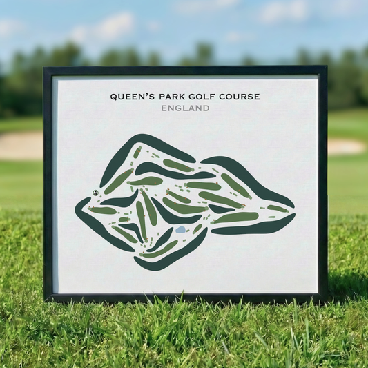 Queens Park Golf Course, England - Printed Golf Courses