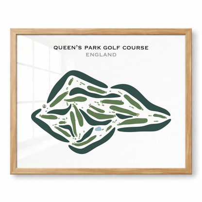 Queens Park Golf Course, England - Printed Golf Courses