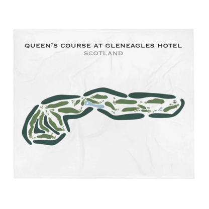 Queen's Golf Course at Gleneagles Hotel, Scotland - Printed Golf Courses
