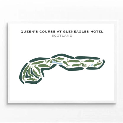 Queen's Golf Course at Gleneagles Hotel, Scotland - Printed Golf Courses