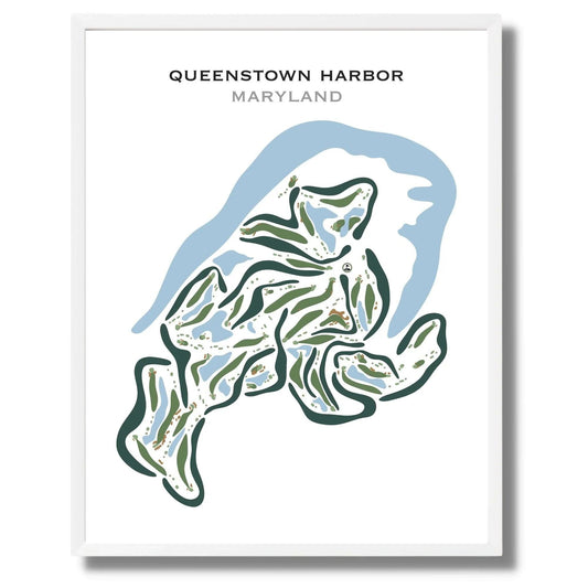 Queenstown Harbor Golf, Maryland - Printed Golf Courses