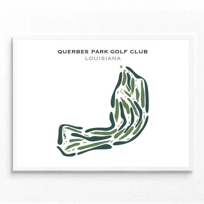 Querbes Park Golf Club, Louisiana - Printed Golf Course