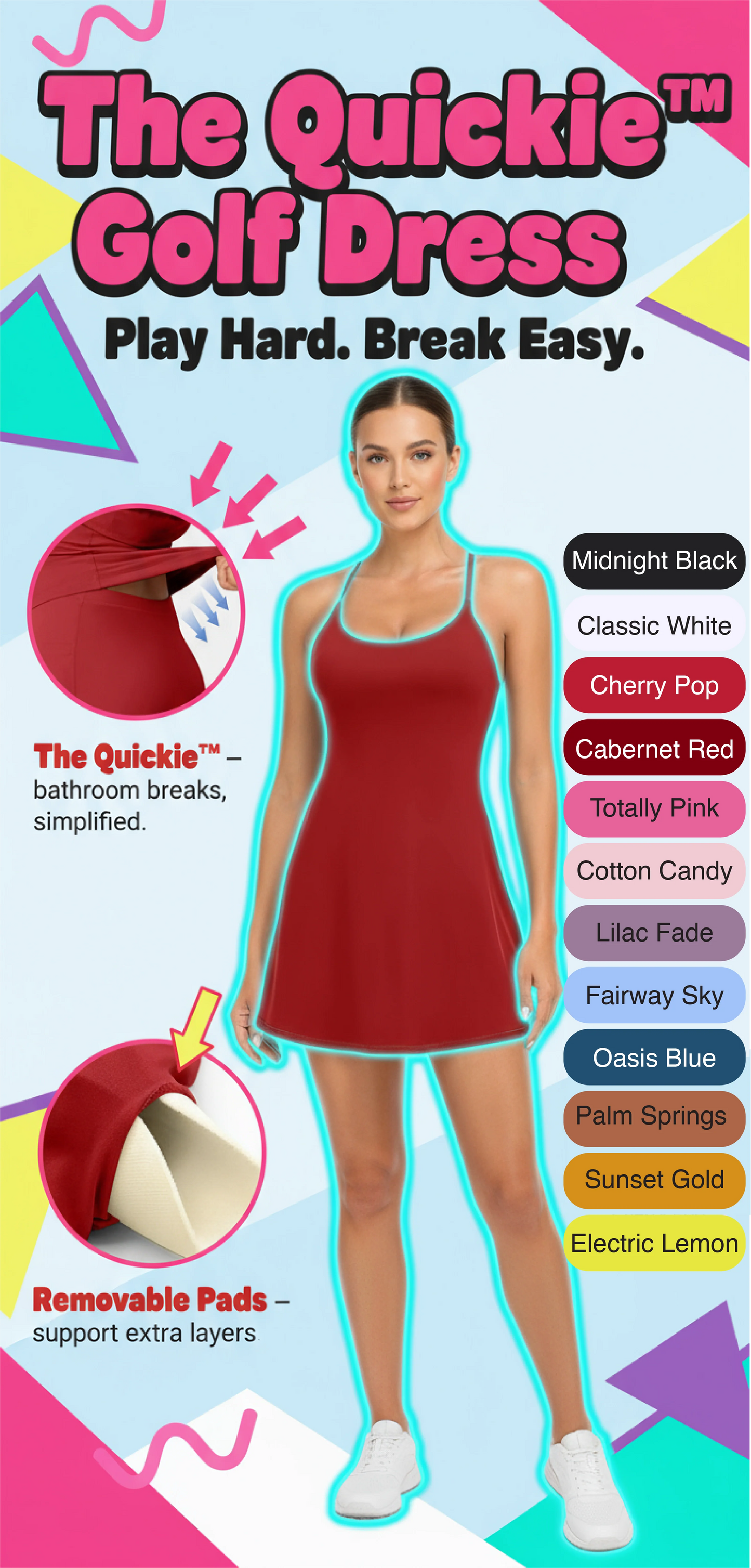 The Quickie™ Active Women’s Golf Dress