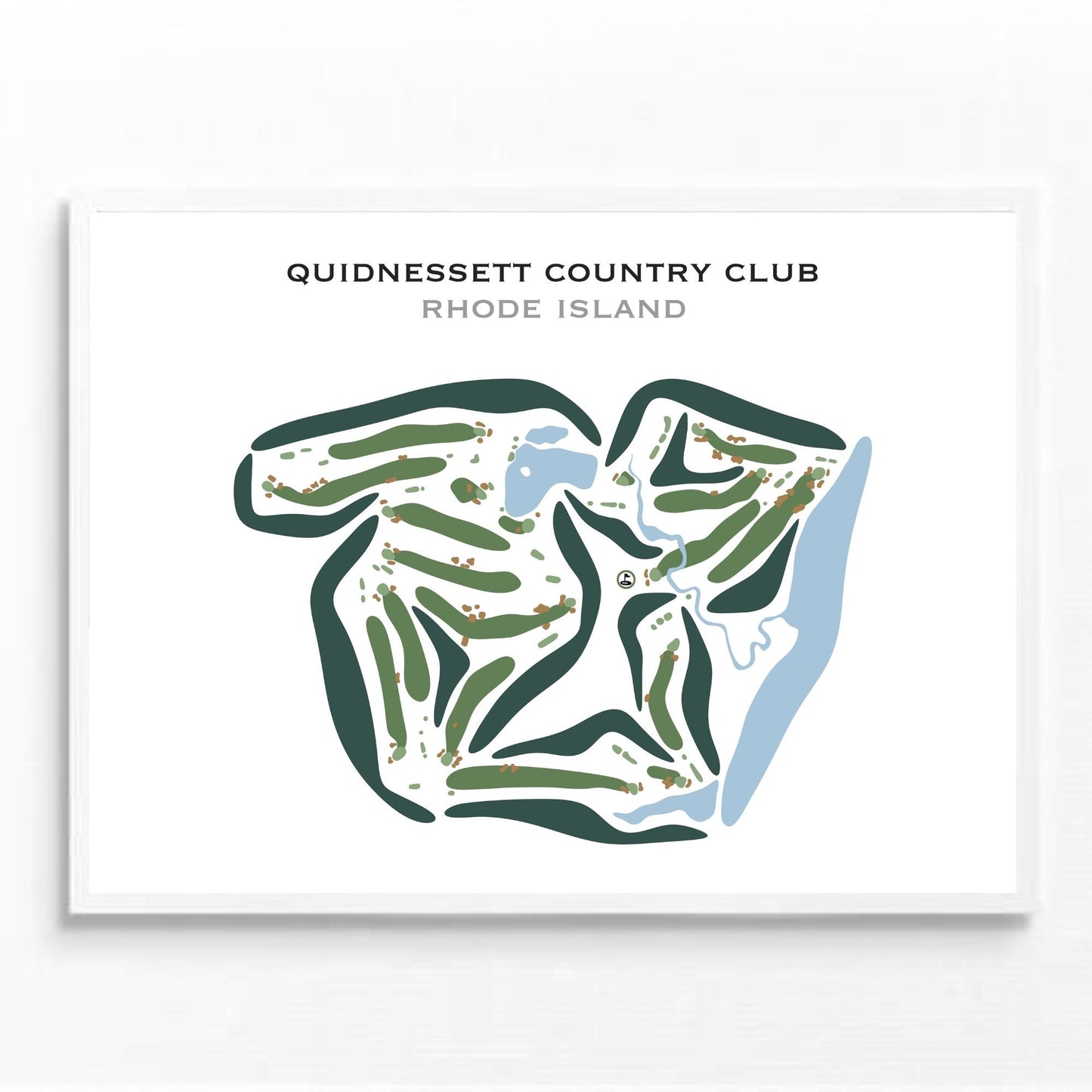 Quidnessett Country Club, Rhode Island - Printed Golf Courses