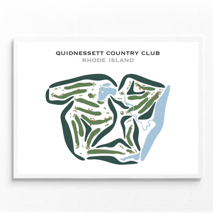 Quidnessett Country Club, Rhode Island - Printed Golf Courses