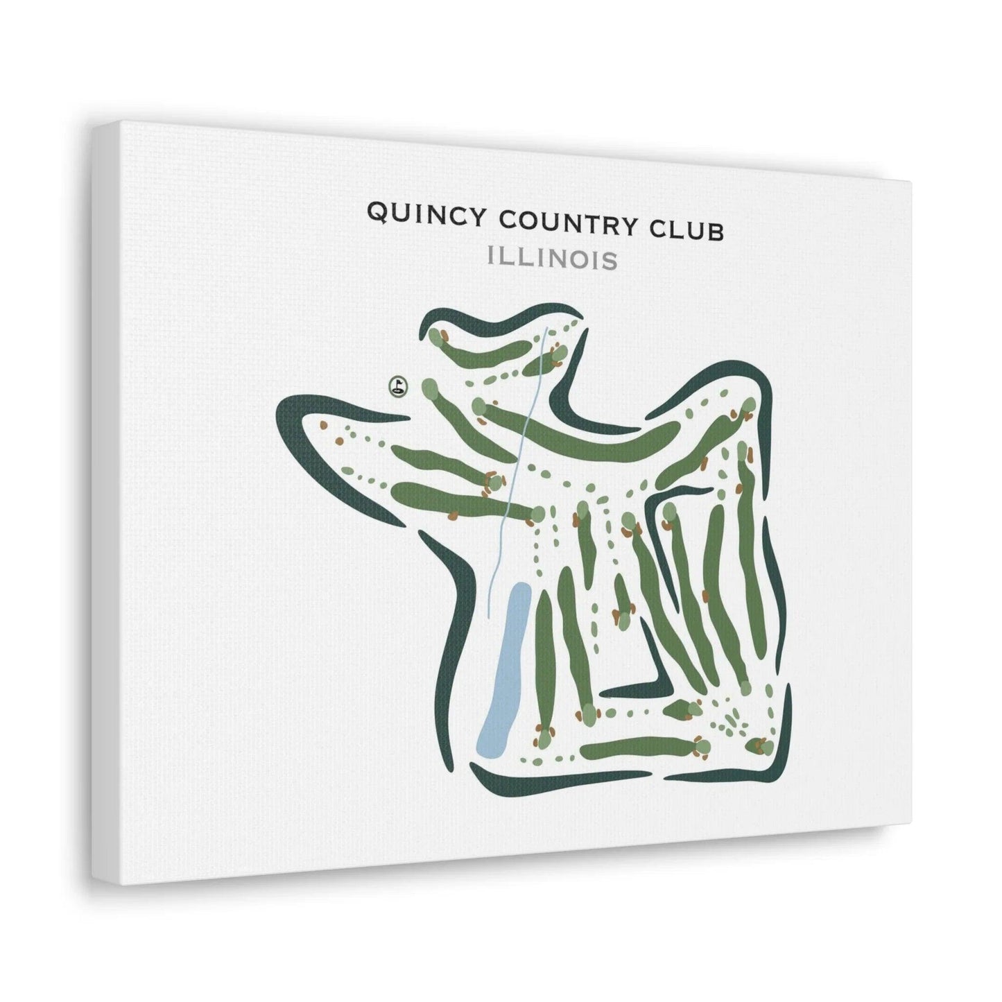 Quincy Country Club, Illinois - Printed Golf Courses