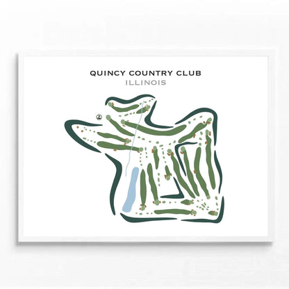 Quincy Country Club, Illinois - Printed Golf Courses