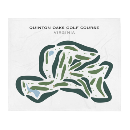 Quinton Oaks Golf Course, Virginia - Printed Golf Courses