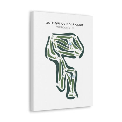 Quit Qui Oc Golf Club, Wisconsin - Printed Golf Course