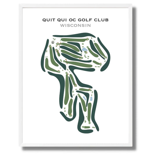 Quit Qui Oc Golf Club, Wisconsin - Printed Golf Course