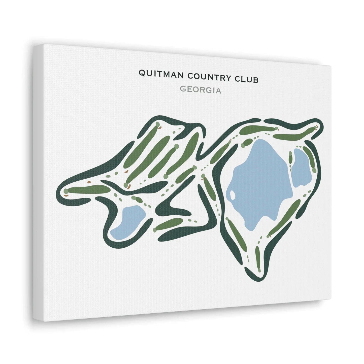 Quitman Country Club, Georgia - Printed Golf Courses