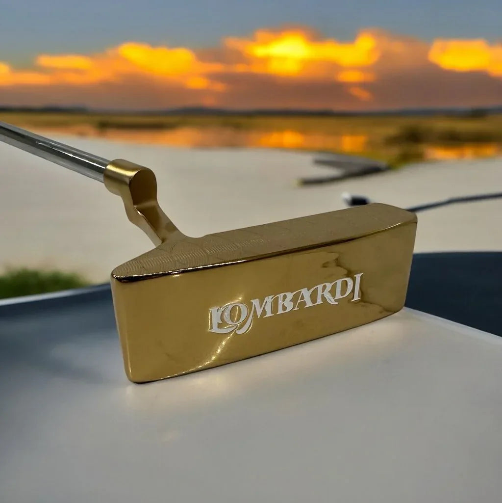 Lombardi Golf Custom Gold PC-308 Double Wide Blade-Golf Putter - GOLF LEAGUE