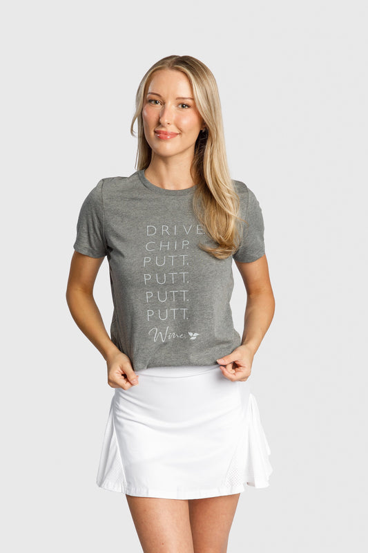 Putt, Putt Wine Crewneck Tee