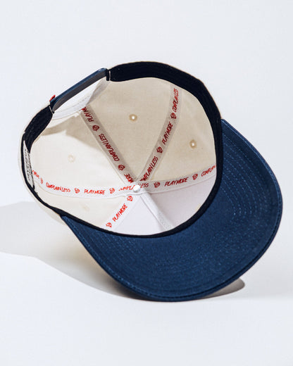 God Bless America Two Tone Hat - Bone / Navy