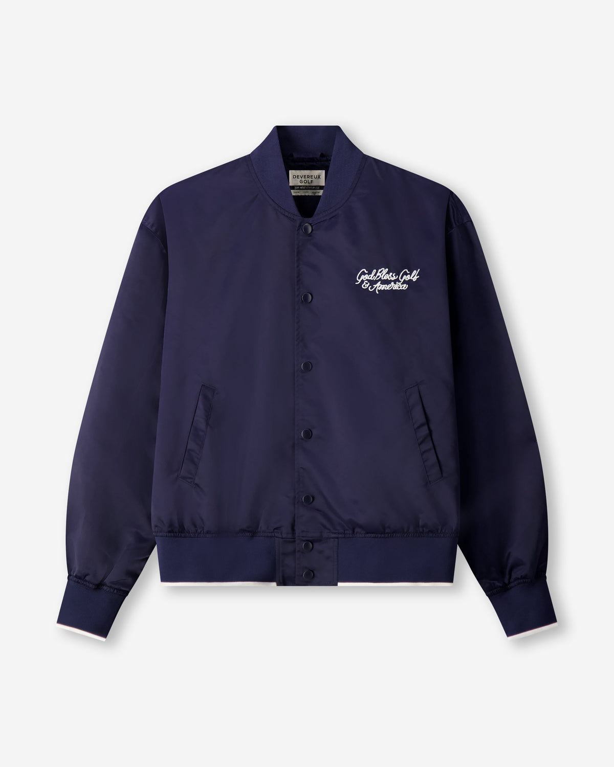 God Bless America Bomber Jacket - Navy