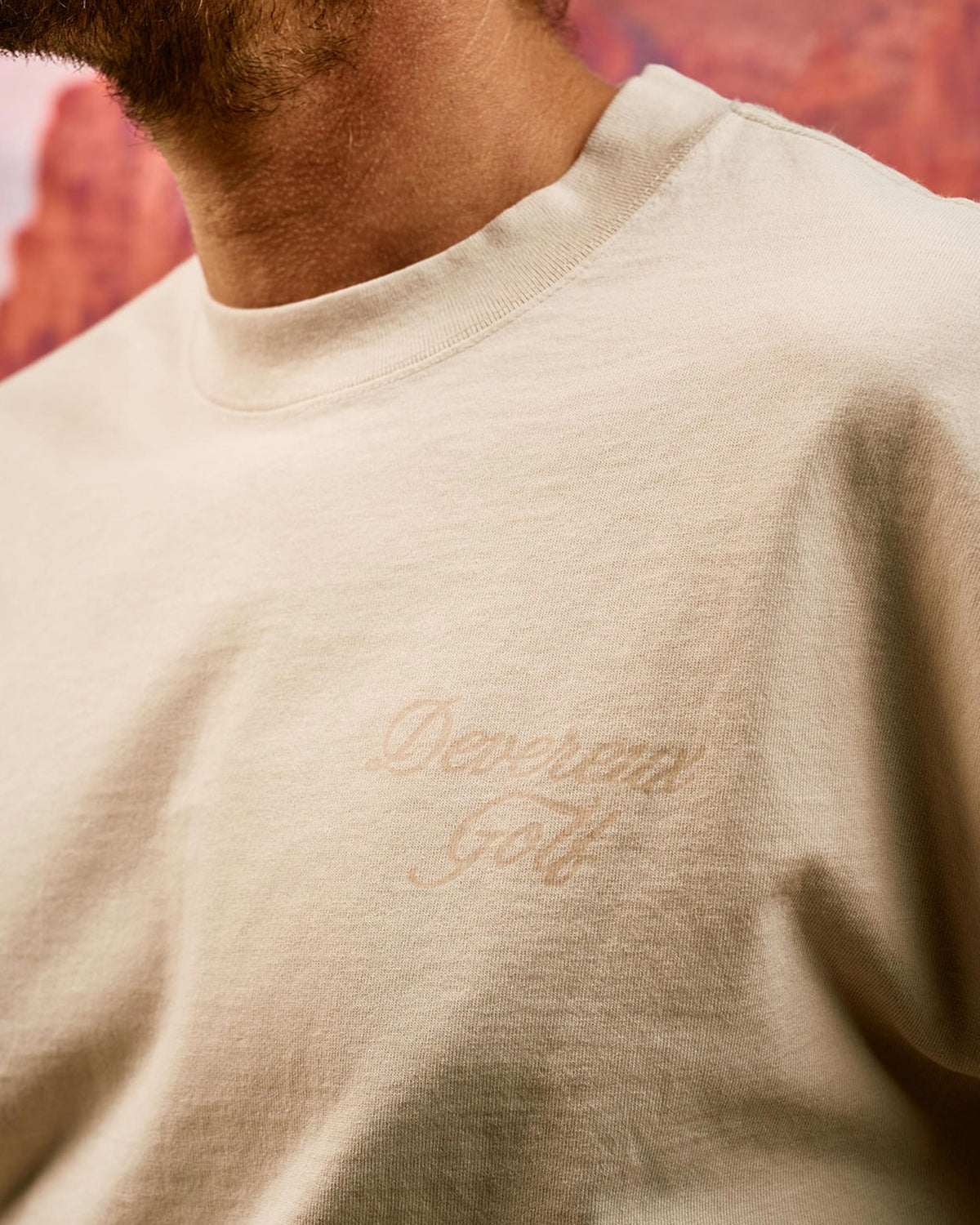 Faded Skull Caddie Tee - Faded Bone