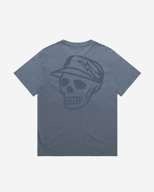 Faded Skull Caddie Tee -  Faded Indigo