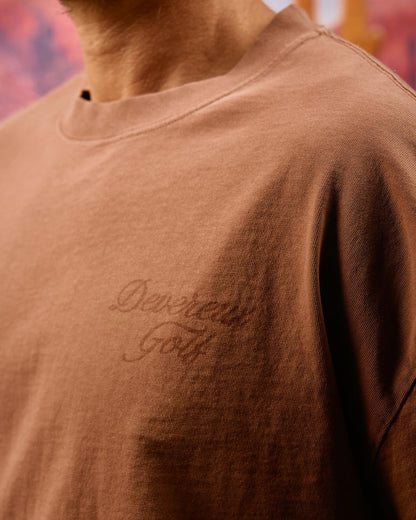 Faded Skull Caddie Tee - Faded Salmon