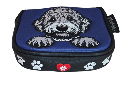 L.A.B. MEZZ OZ Embroidered Center Shaft Putter Cover by ReadyGOLF - Labradoodle
