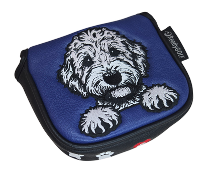 L.A.B. MEZZ OZ Embroidered Center Shaft Putter Cover by ReadyGOLF - Labradoodle