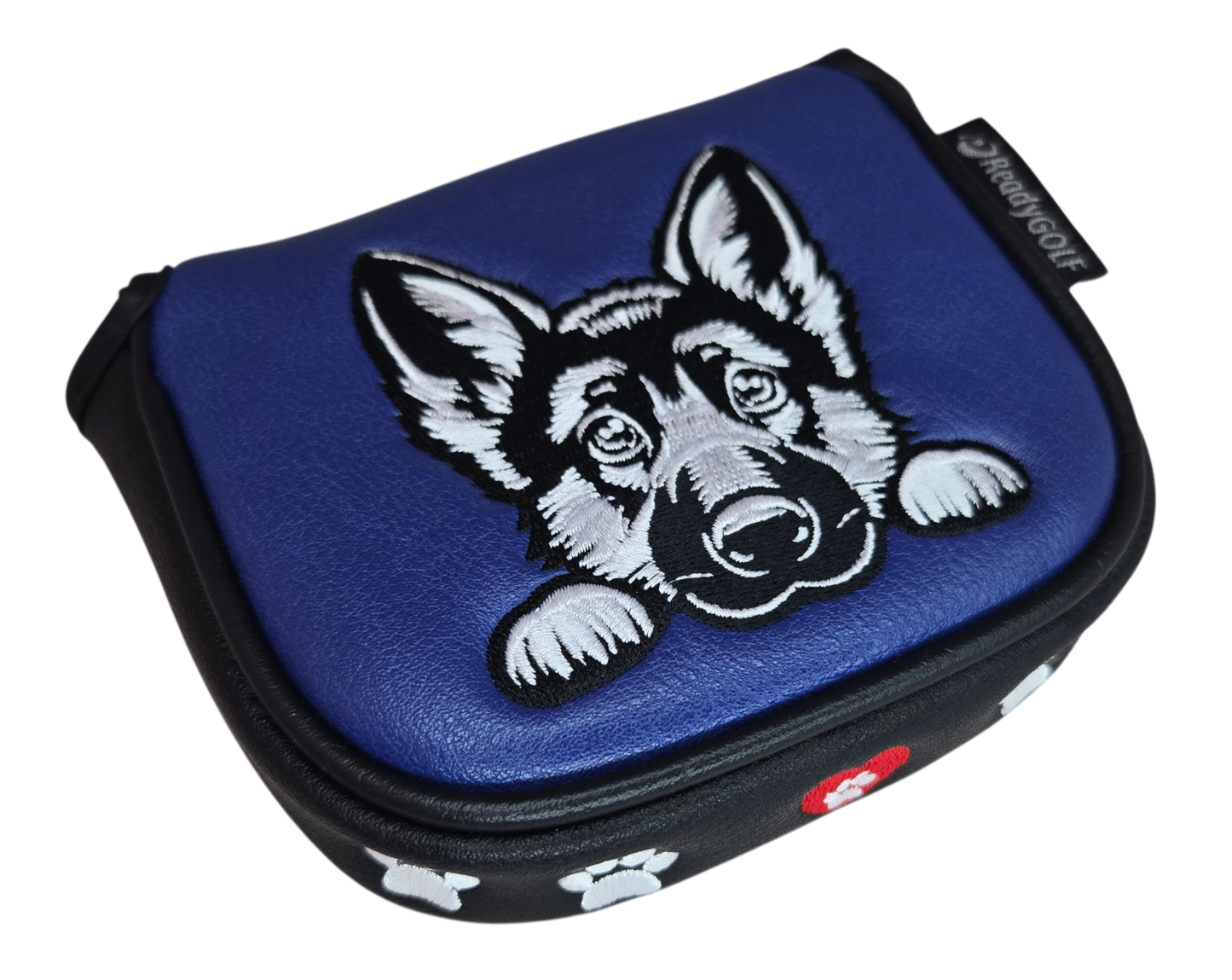 L.A.B. MEZZ OZ Embroidered Center Shaft Putter Cover by ReadyGOLF - German Shepard