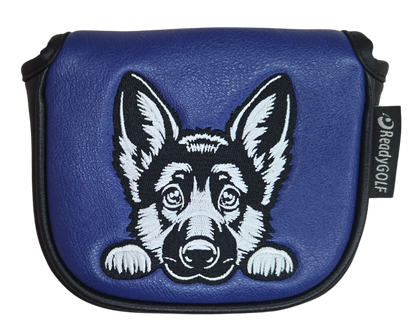 L.A.B. MEZZ OZ Embroidered Center Shaft Putter Cover by ReadyGOLF - German Shepard