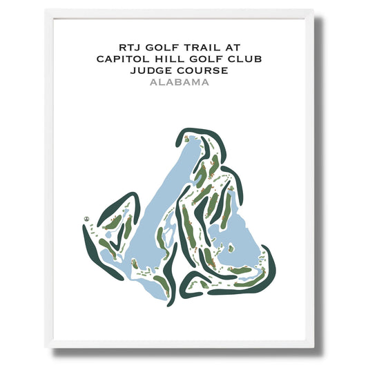 RTJ Golf Trail at Capitol Hill - The Judge Course, Alabama - Printed Golf Courses