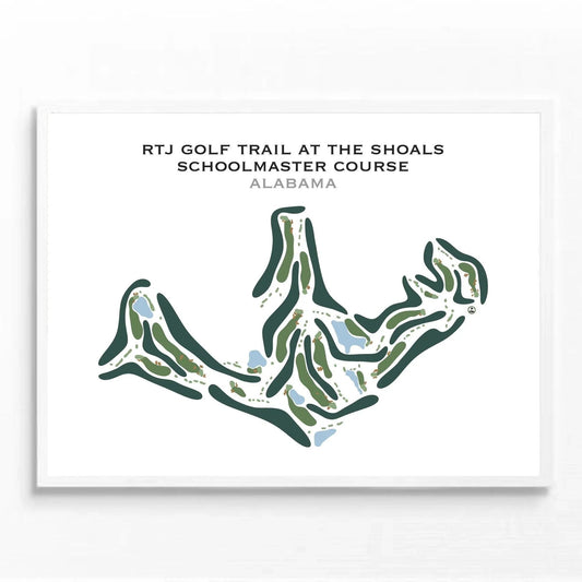 RTJ Golf Trail at The Shoals, Schoolmaster Course, Alabama - Printed Golf Course