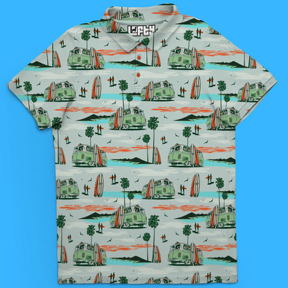 It's Bussin' | Cool Coastal Beach Golf Polo for Men (ATHLETIC FIT)