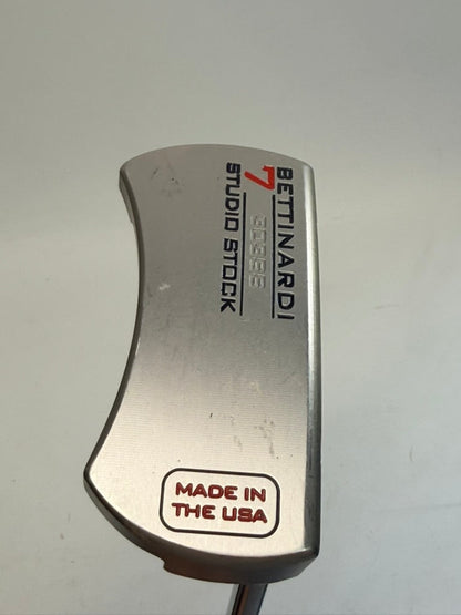 Bettinardi Studio Stock 7 Putter RH SuperStroke Pistol Tour Used
