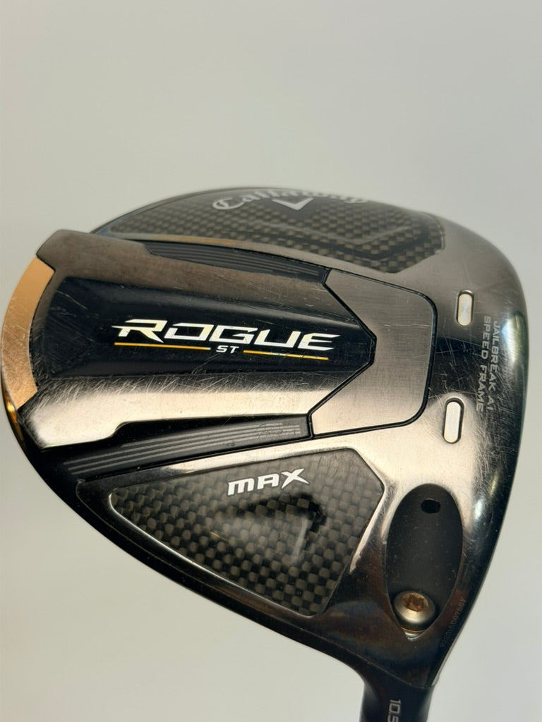 Callaway Rogue ST MAX Driver 10.5° HZRDUS Smoke 60g 6.0 Stiff RH Used