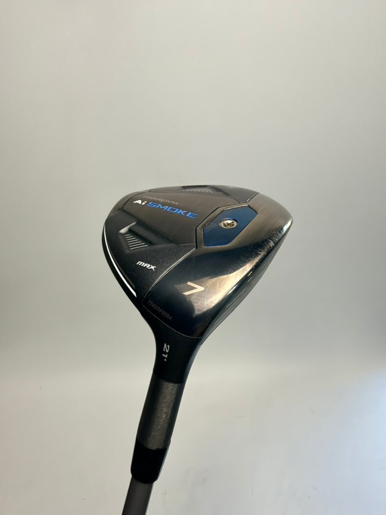 Callaway Ai Smoke MAX 7 Wood 21° RH Graphite Design Tour AD UB-5 Stiff (Used)