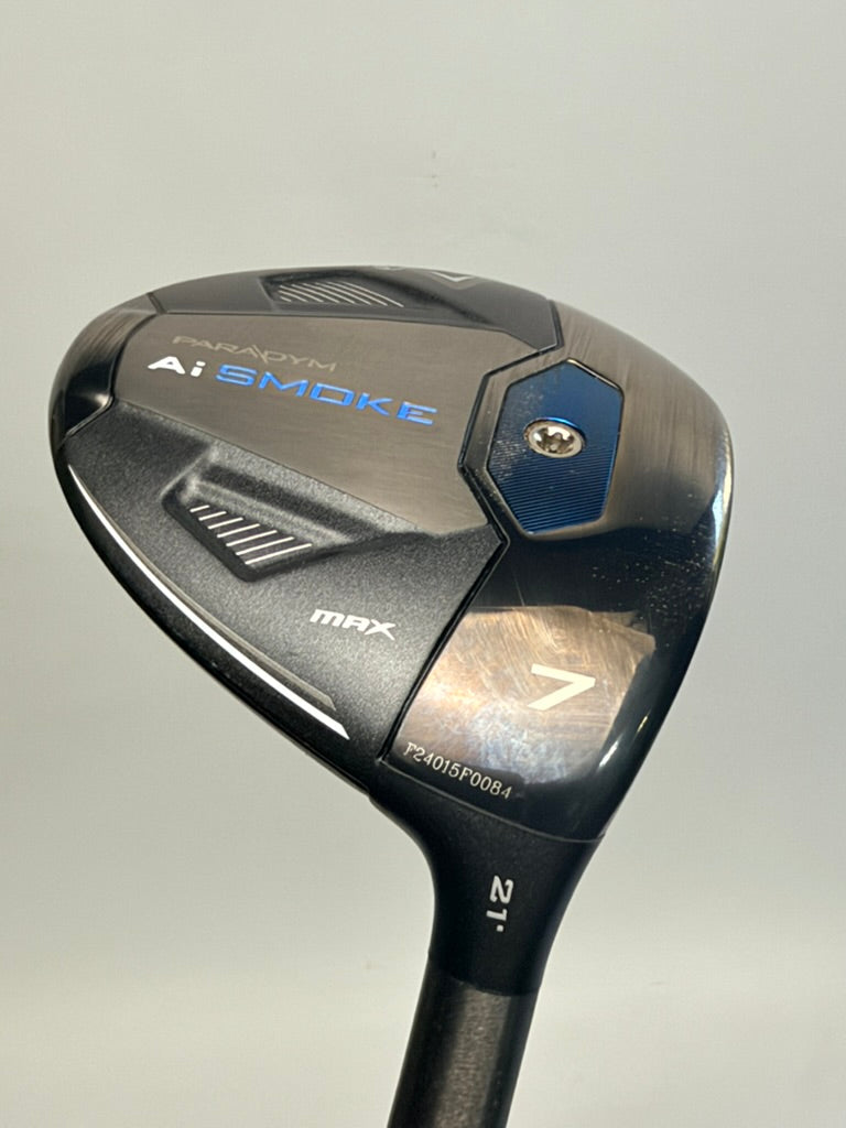 Callaway Ai Smoke MAX 7 Wood 21° RH Graphite Design Tour AD UB-5 Stiff (Used)