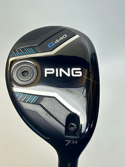 PING G440 7 Hybrid 34° RH ALTA CB Blue 70g Senior Winn Grip