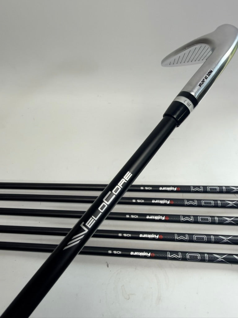 Miura KM-700 Red Stamp 5-PW Axiom 105 S VeloCore Stiff Iron Set RH