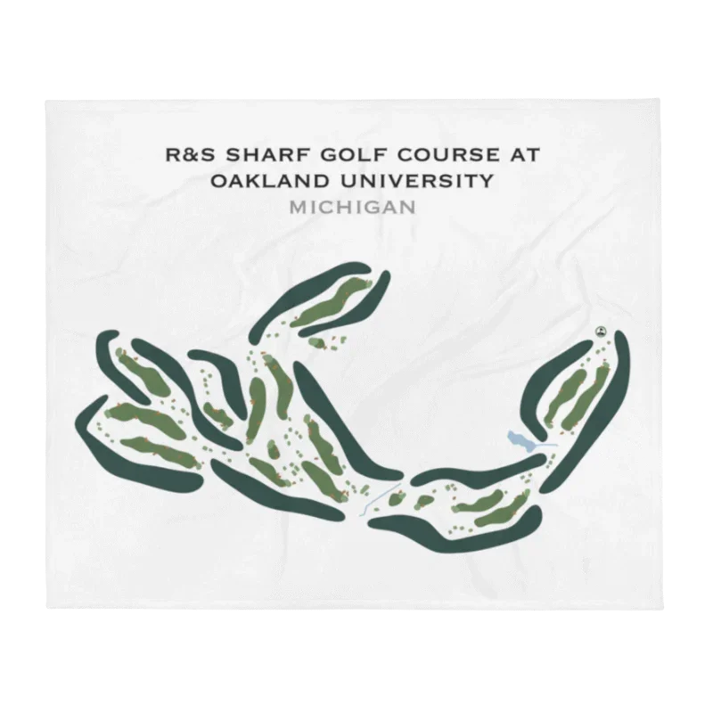 R&S Sharf Golf Course at Oakland University, Michigan - Printed Golf Courses