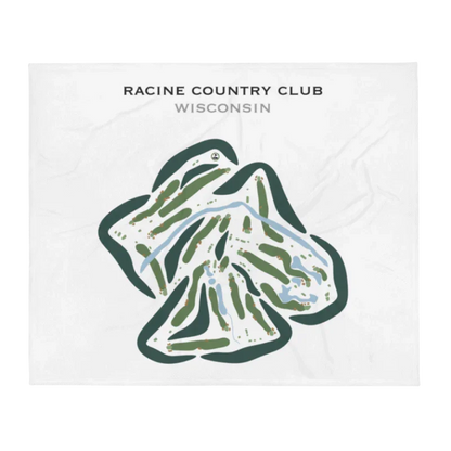 Racine Country Club, Wisconsin - Printed Golf Courses