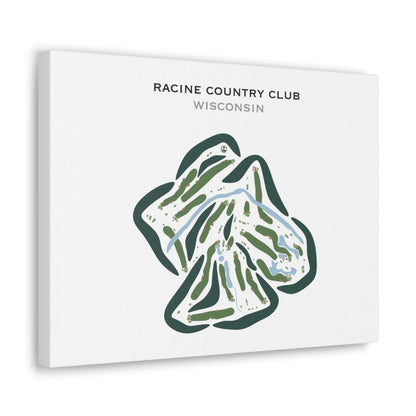 Racine Country Club, Wisconsin - Printed Golf Courses