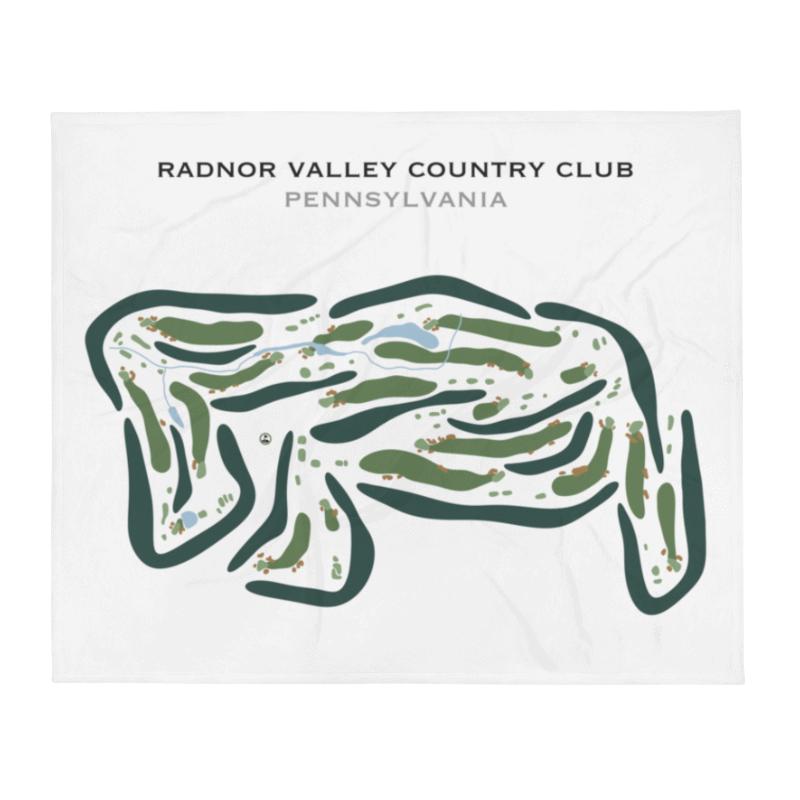 Radnor Valley Country Club, Pennsylvania - Printed Golf Courses