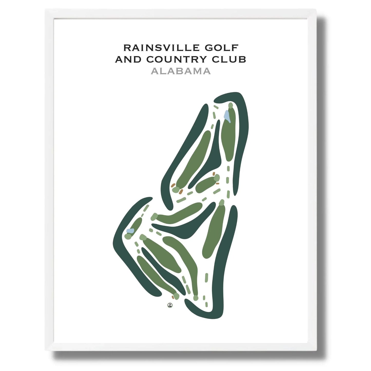 Rainsville Golf & Country Club, Alabama - Printed Golf Courses