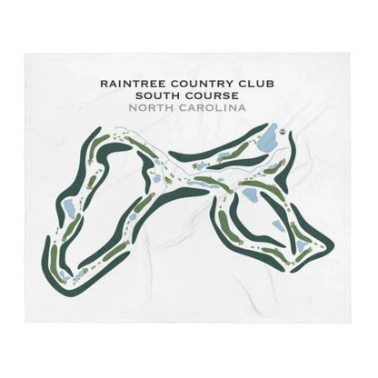 Raintree Country Club, South Course, North Carolina - Printed Golf Course