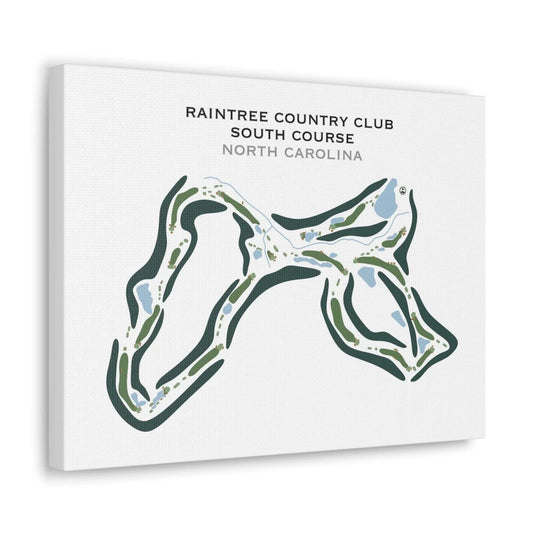 Raintree Country Club, South Course, North Carolina - Printed Golf Course